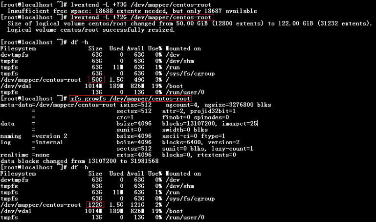 LVM-remove home paration and extend the size of a root partition(in ...